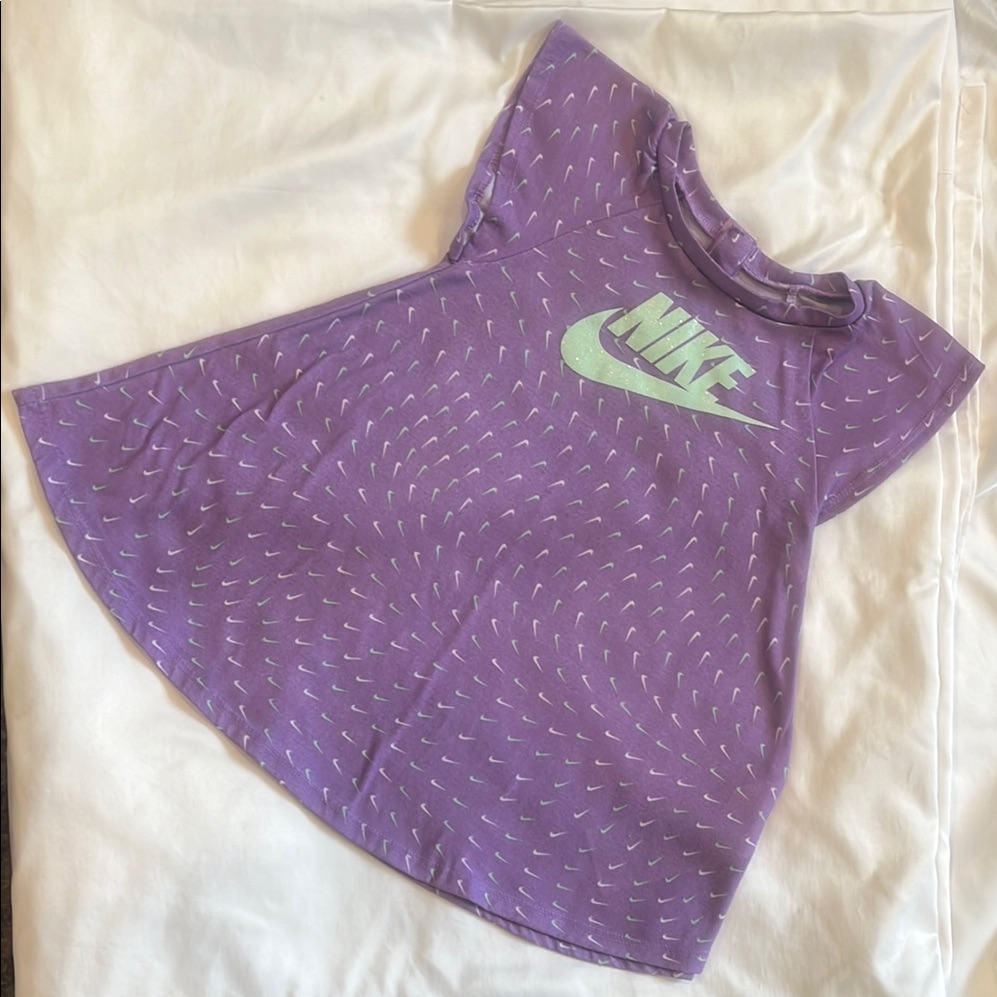 Nike Purple Short Sleeve Dress